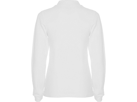 Рубашка поло Estrella женская с длинным рукавом, белый - рис 2.