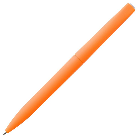Ручка шариковая Pin Soft Touch, оранжевая - рис 5.