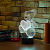 3D лампа Влюбленный медвежонок - миниатюра - рис 7.