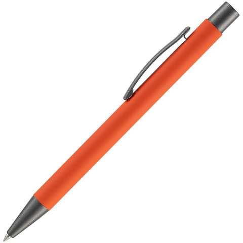 Ручка шариковая Atento Soft Touch, оранжевая - рис 3.