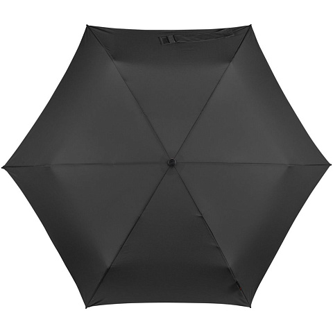 Зонт складной TS220 с безопасным механизмом, черный - рис 3.