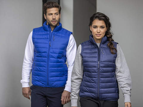 Женский утепленный жилет Pallas  из переработанных материалов по стандарту GRS - Темно - синий - рис 6.