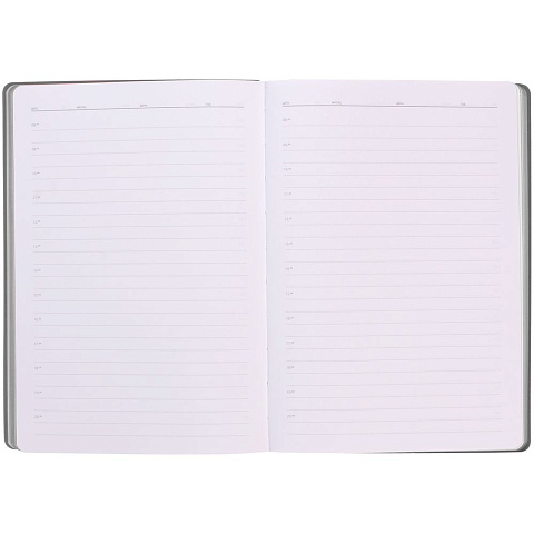 Ежедневник Flexpen Shall, недатированный, серый - рис 12.