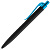 Ручка шариковая Prodir QS01 PRT-P Soft Touch, черная с голубым - миниатюра - рис 3.