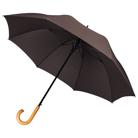Зонт-трость Classic, коричневый - рис 2.