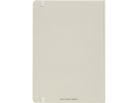 Блокнот в твердом переплете Karst формата A5, бежевый - рис 3.