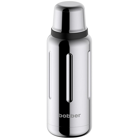 Термос Flask 1000, вакуумный, стальной зеркальный - рис 2.