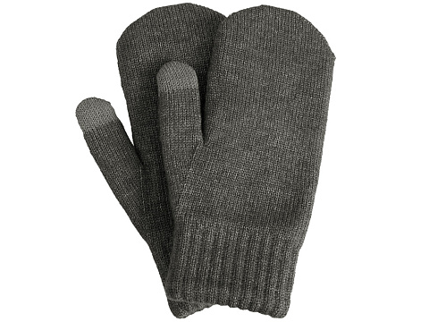 Варежки Dunant, темно-серый меланж - рис 2.