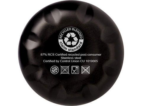 Бутылка Cove из переработанной нержавеющей стали, с вакуумной изоляцией, 500мл - Титановый - рис 4.