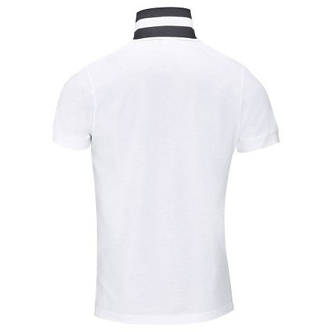 Рубашка поло мужская Patriot 200, белая с черным - рис 3.