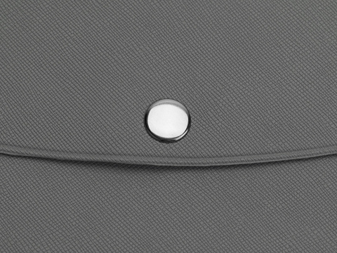 Органайзер для документов на кнопке с отделением для купюр и ручки, упаковка в индивидуальный пакет, серый - рис 3.