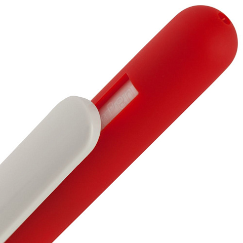 Ручка шариковая Swiper Soft Touch, красная с белым - рис 5.