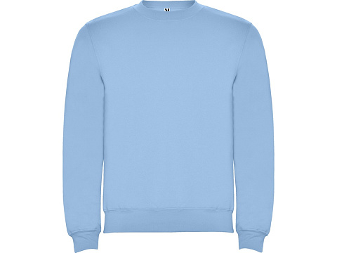 Свитшот с начесом Clasica унисекс, небесно-голубой