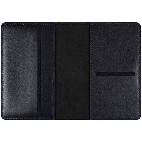 Обложка для паспорта Remini, темно-синяя - рис 4.