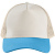 Бейсболка Blink, бежевая с бирюзовым - миниатюра - рис 3.