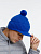 Вязаная шапка с козырьком Peaky, синяя (василек) - миниатюра - рис 8.