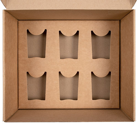 Коробка Grande с ложементом для стопок, крафт - рис 3.