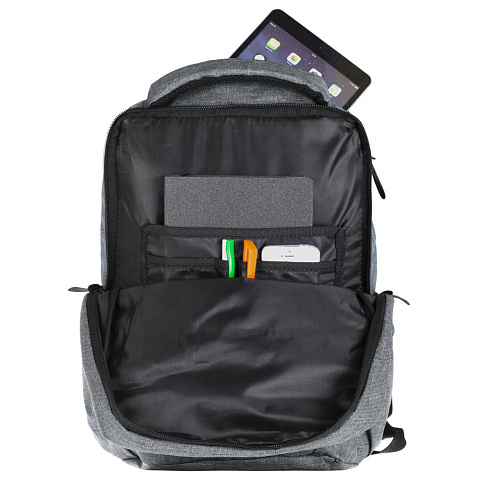 Рюкзак для ноутбука The First, серый - рис 8.