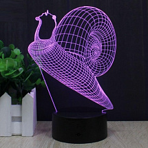 3D лампа Улитка
