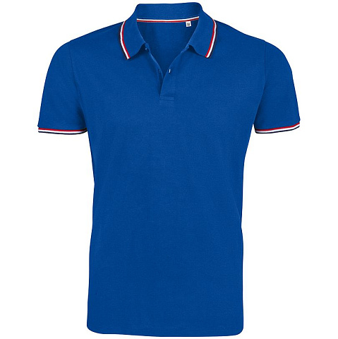 Рубашка поло мужская Prestige Men, ярко-синяя - рис 2.