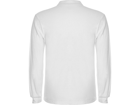 Рубашка поло Estrella детская с длинным рукавом, белый - рис 2.