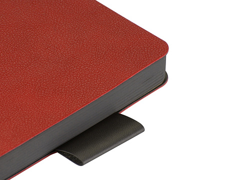 Ежедневник А5 датированный Boston 2026, красный с серым обрезом - рис 5.