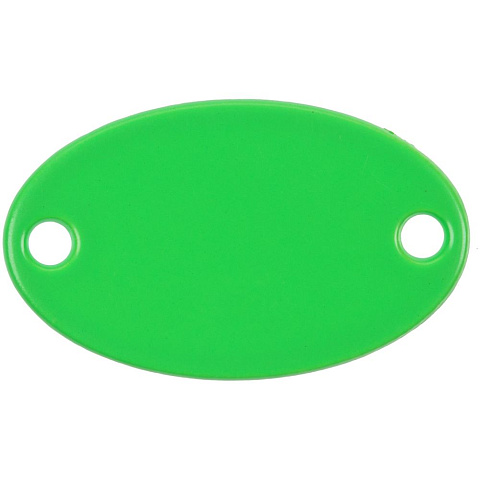 Шильдик металлический Alfa Oval, зеленый неон - рис 2.