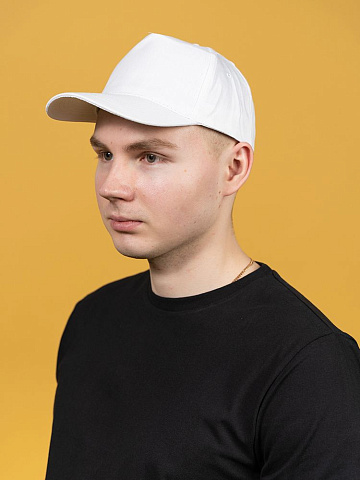 Бейсболка Basic, белая - рис 5.