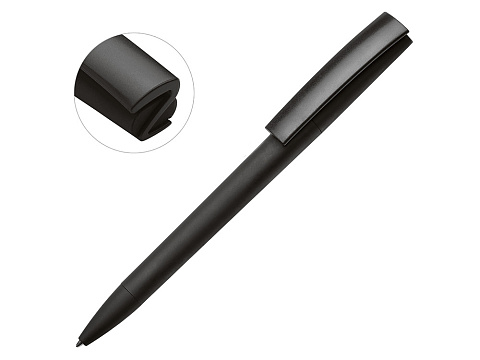 Ручка пластиковая soft-touch шариковая Zorro, черный