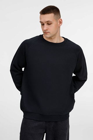 Свитшот унисекс Avenu, черный - рис 2.