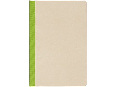 Блокнот А5 из переработанного тростника и RPET Adiantum, 80 листов, гибкая обложка, зеленое яблоко - рис 2.