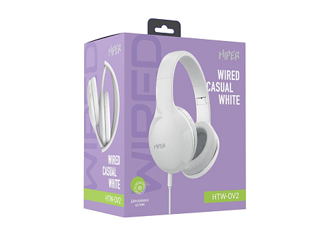 HIPER Наушники накладные WIRED CASUAL WHITE HTW-OV2 (Р) - рис 10.