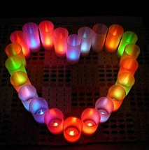 Led-свеча разноцветные диоды