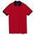 Рубашка поло Prince 190, красная с темно-синим - миниатюра - рис 2.