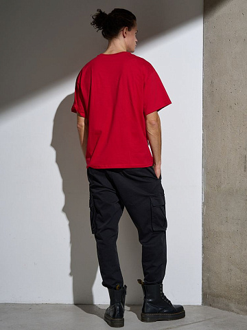 Футболка Oversize Premium, красная - рис 11.
