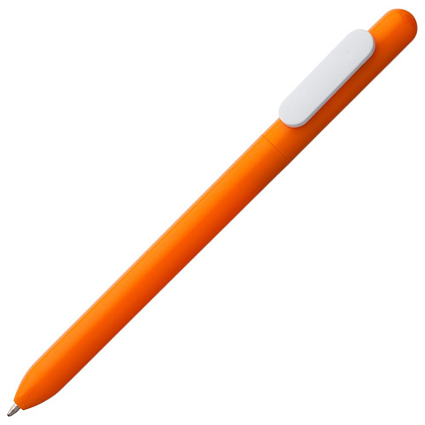 Ручка шариковая Swiper, оранжевая с белым - рис 2.