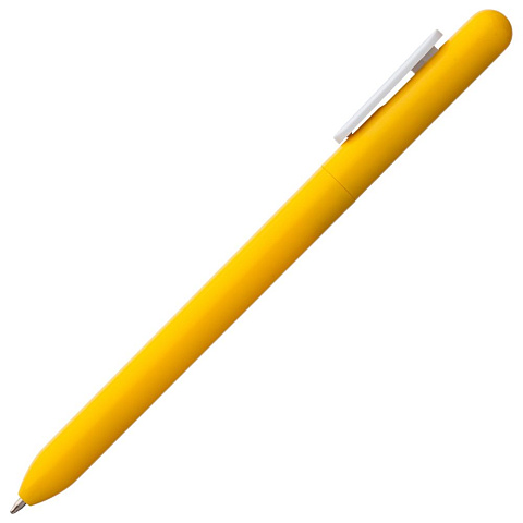 Ручка шариковая Swiper, желтая с белым - рис 4.
