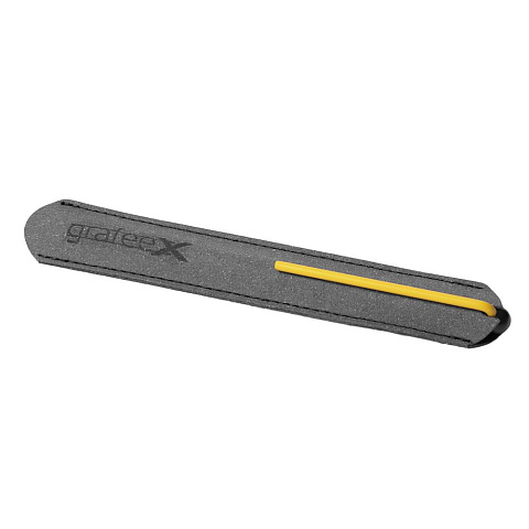 Шариковая ручка GrafeeX в чехле, черная с желтым - рис 3.