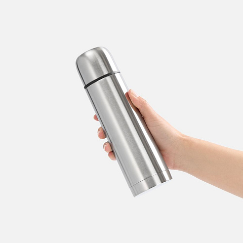 Термос Plain 500, ver.2, серебристый - рис 7.