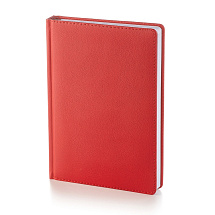 Ежедневник А5 датированный Leader 2026, красный