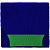 Шарф Snappy, синий с зеленым - миниатюра - рис 2.