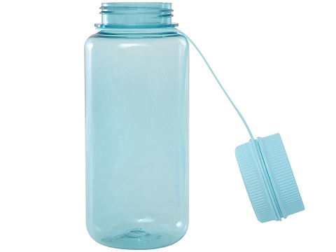 Спортивная бутылка Ryder из переработанного ПЭТ-пластика объемом 900 мл с многофункциональной крышкой, сертифицированная RCS - Бирюзовый - рис 5.