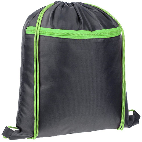 Детский рюкзак Novice, серый с зеленым - рис 2.