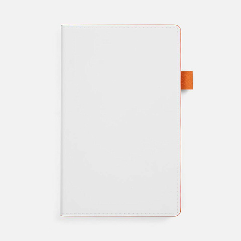 Ежедневник White Shall, недатированный, бело-оранжевый - рис 2.