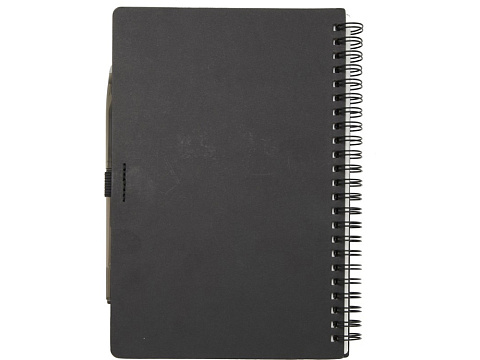 Slate многоразовый набор из блокнота в мягкой обложке и ручки - сплошной черный - рис 3.