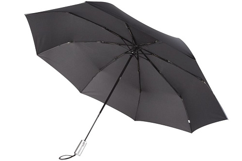 Зонт складной Fiber, черный - рис 2.