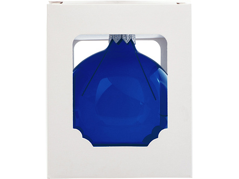 Стеклянный шар синий полупрозрачный, заготовка шара 6 см, цвет 61 - рис 3.