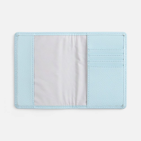 Обложка для паспорта Unison, голубая - рис 5.