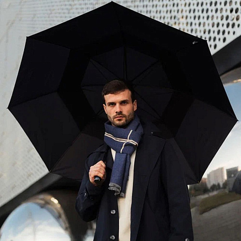 Зонт-трость Executive, черный - рис 7.