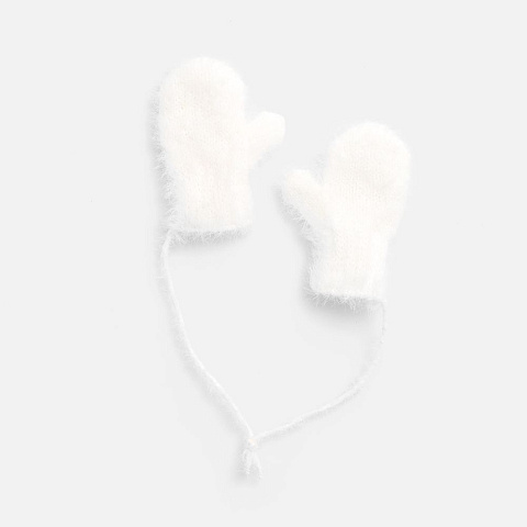 Подвеска на елку «Вьюшка», варежки, белая - рис 2.